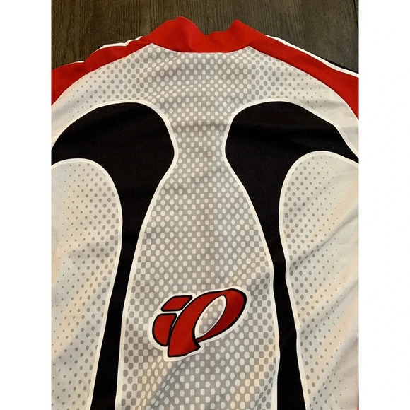 Pearl iZumi Cycling Jersey 3/4 Zip Red & Black Size Large L Made In USA - Picture 12 of 12